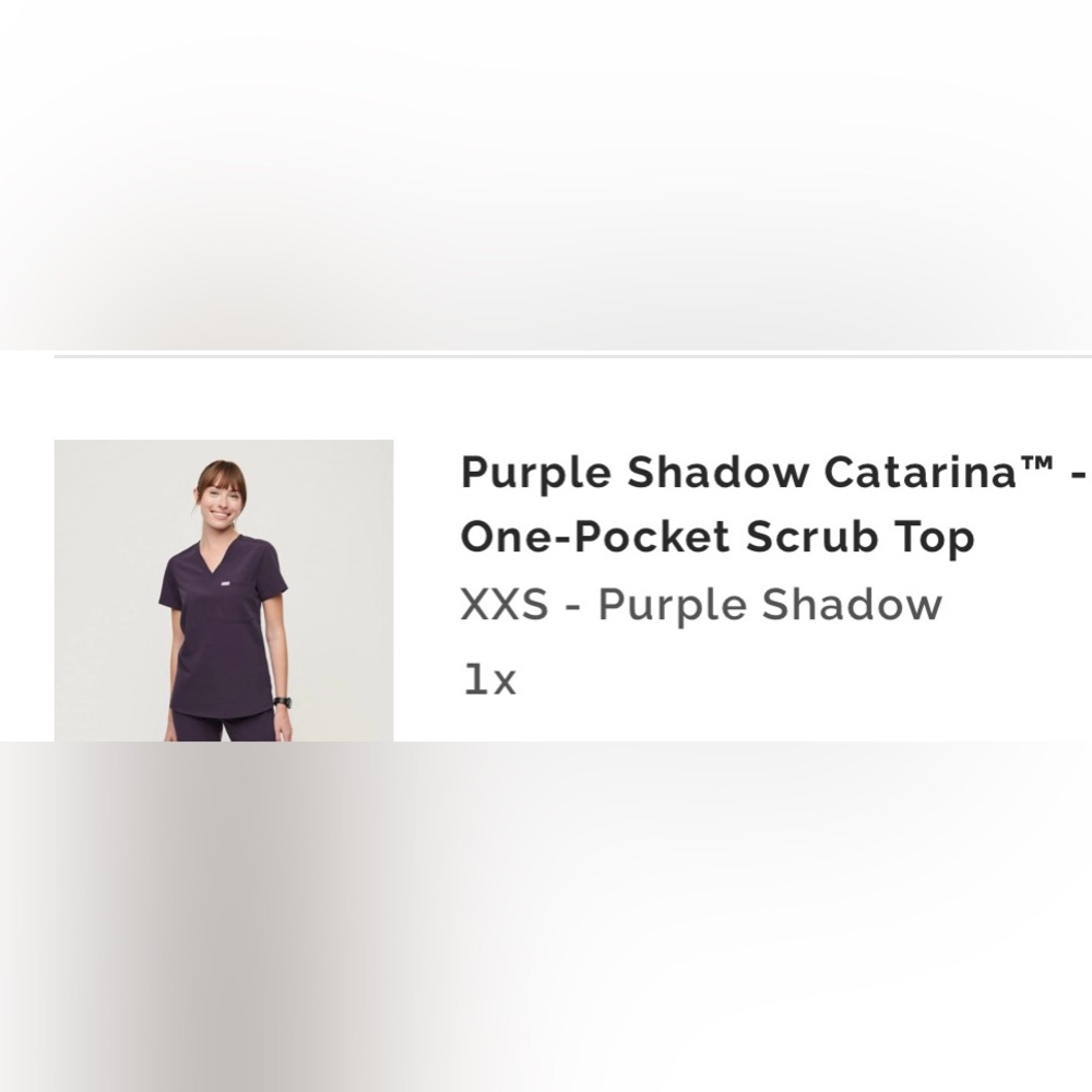 Purple Shadow XXS/XXSP FIGS tops and bottom scrubs - limited edition color